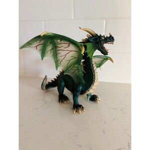 Schleich Fantasy Green Winged Dragon World of Knights 2003, Retired Barely Used